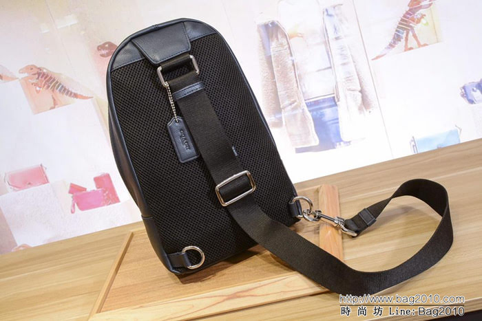 COACH蔻馳 72226 全皮胸包 時尚經典 單肩包 男女同款  Chz1340